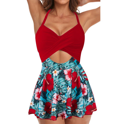 ⏳Last Day Special Sale 49% OFF🩱Women's Cutout One Piece Skirt Swimsuit