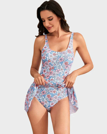 👙Last Day Sale 50% OFF💃Women's One Piece Tummy Control Tie Knot Swimsuit