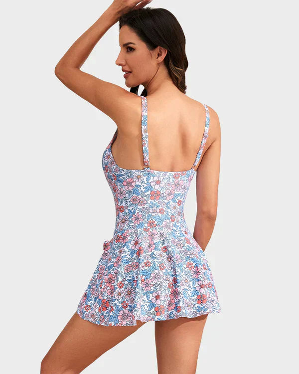 👙Last Day Sale 50% OFF💃Women's One Piece Tummy Control Tie Knot Swimsuit