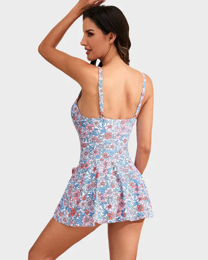 👙Last Day Sale 50% OFF💃Women's One Piece Tummy Control Tie Knot Swimsuit