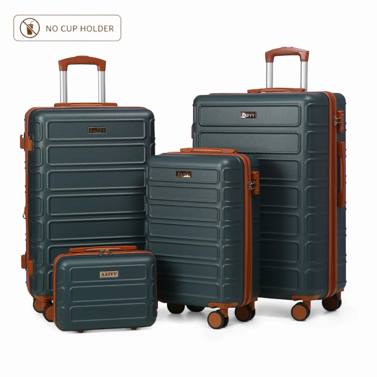 4 Piece Hardshell Luggage Set – Expandable Suitcases with TSA Lock & 360° Spinner Wheels (13/20/26/28 Inch)
