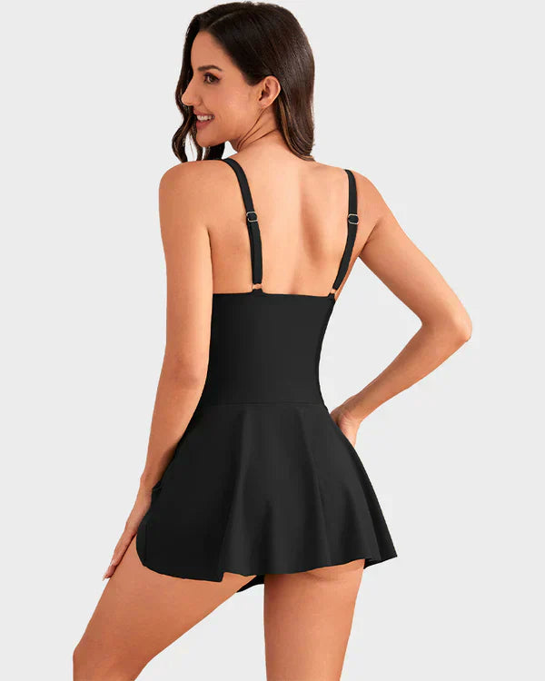 👙Last Day Sale 50% OFF💃Women's One Piece Tummy Control Tie Knot Swimsuit