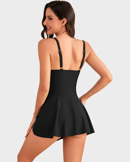👙Last Day Sale 50% OFF💃Women's One Piece Tummy Control Tie Knot Swimsuit