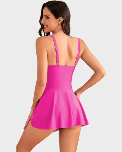 👙Last Day Sale 50% OFF💃Women's One Piece Tummy Control Tie Knot Swimsuit