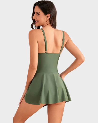 👙Last Day Sale 50% OFF💃Women's One Piece Tummy Control Tie Knot Swimsuit