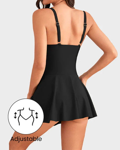 👙Last Day Sale 50% OFF💃Women's One Piece Tummy Control Tie Knot Swimsuit