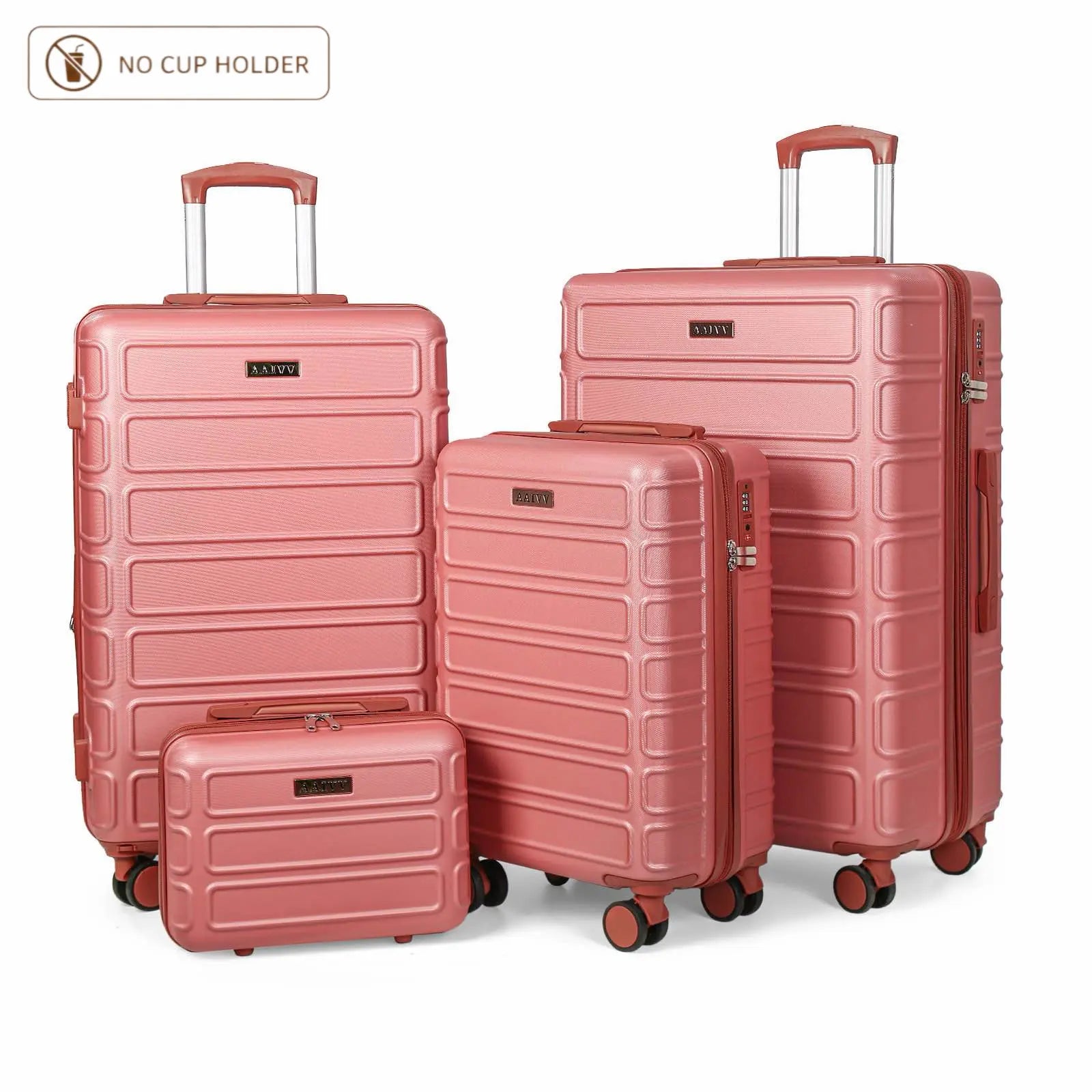 4 Piece Hardshell Luggage Set – Expandable Suitcases with TSA Lock & 360° Spinner Wheels (13/20/26/28 Inch)