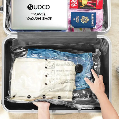 ✅ Travel Vacuum Compression Bags with Electric Pump – Space Saving Storage Bags for Luggage & Home