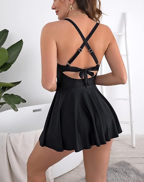 ⏳Last Day Special Sale 49% OFF🩱Women's Cutout One Piece Skirt Swimsuit