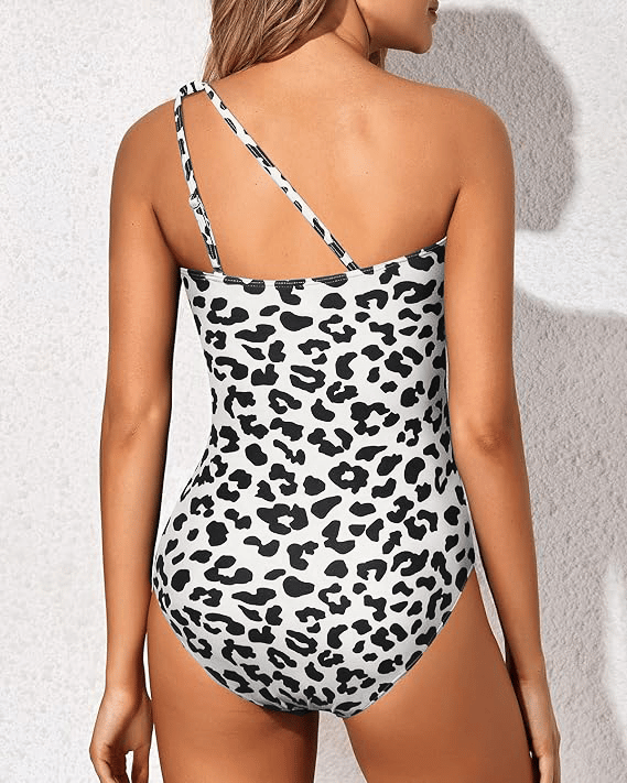 💖LAST DAY SPECIAL PRICE: ￡13.99!!💖One Shoulder One Piece Swimsuit for Women👙