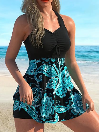 💃LAST DAY SAEL 60% OFF!!✨Strap Top & Fitted Swim Shorts Separable Swimsuit 