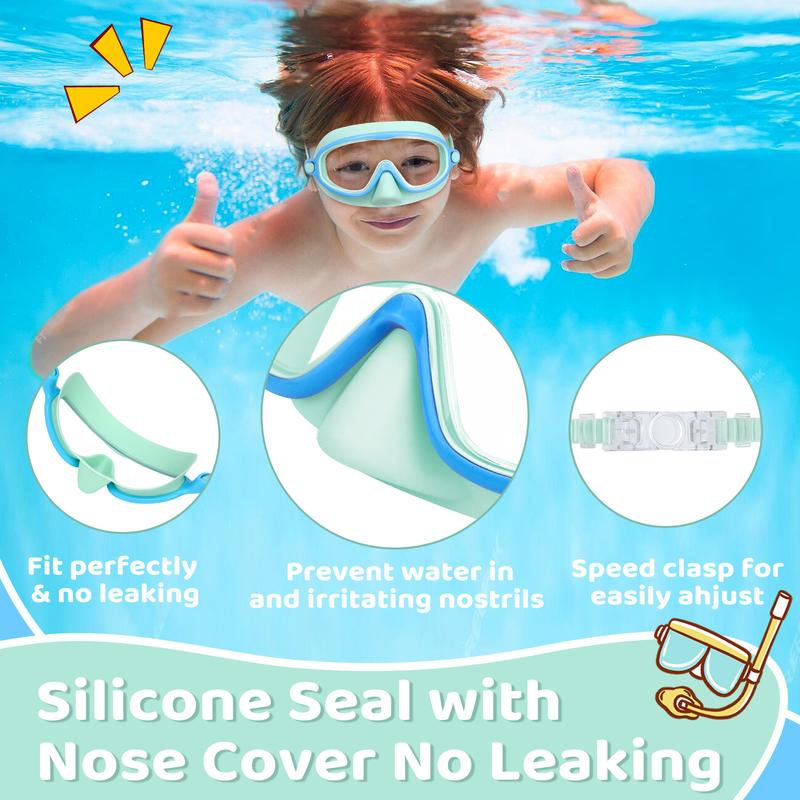 🔥LIMITED SALE 50% OFF!!🏆#1 Bestselling🏊‍♀️HD children's large frame waterproof and anti-fog swimming goggles
