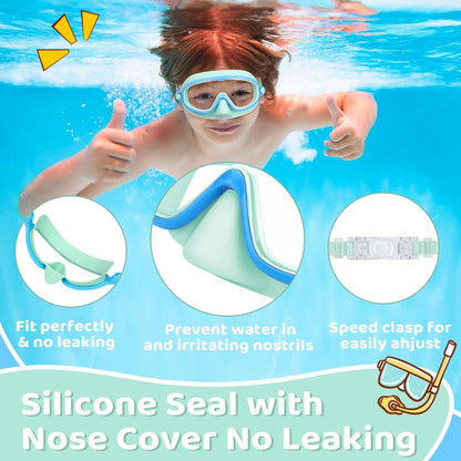 🔥LIMITED SALE 50% OFF!!🏆#1 Bestselling🏊‍♀️HD children's large frame waterproof and anti-fog swimming goggles