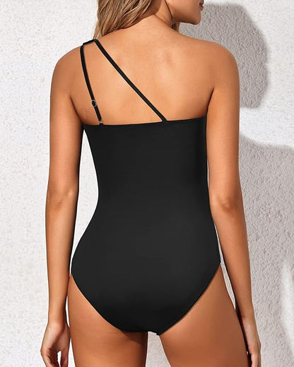 💖LAST DAY SPECIAL PRICE: ￡13.99!!💖One Shoulder One Piece Swimsuit for Women👙