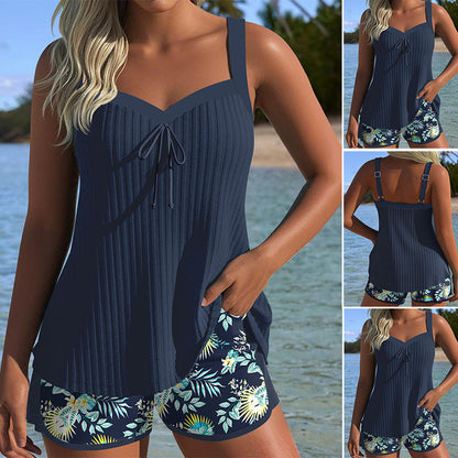 ⏳Time-limited Special Sale 50% Off⏰Printed Swimsuit Top & Shorts Set🩱