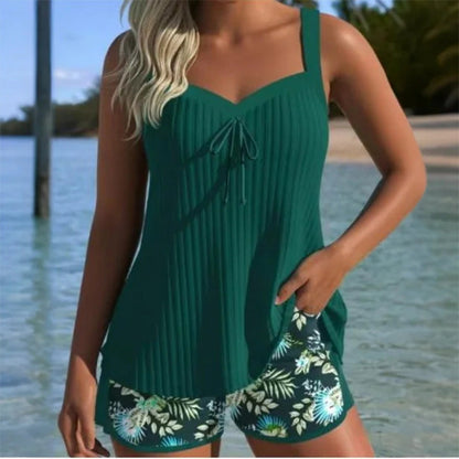 ⏳Time-limited Special Sale 50% Off⏰Printed Swimsuit Top & Shorts Set🩱