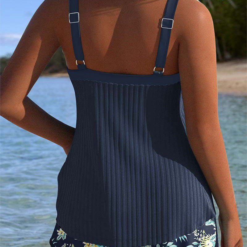 ⏳Time-limited Special Sale 50% Off⏰Printed Swimsuit Top & Shorts Set🩱