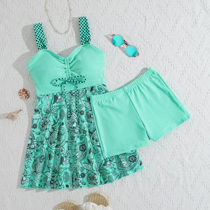 💃LAST DAY SAEL 60% OFF!!✨Strap Top & Fitted Swim Shorts Separable Swimsuit 