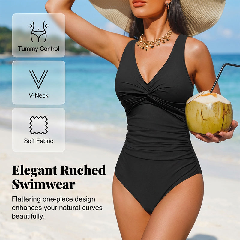 👙Last Day Promotion - Only £14.99!!👚Women's Tummy Control One-Piece Swimsuit🔥