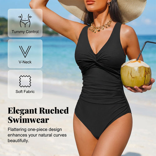 👙Last Day Promotion - Only £14.99!!👚Women's Tummy Control One-Piece Swimsuit🔥