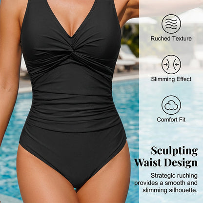 👙Last Day Promotion - Only £14.99!!👚Women's Tummy Control One-Piece Swimsuit🔥