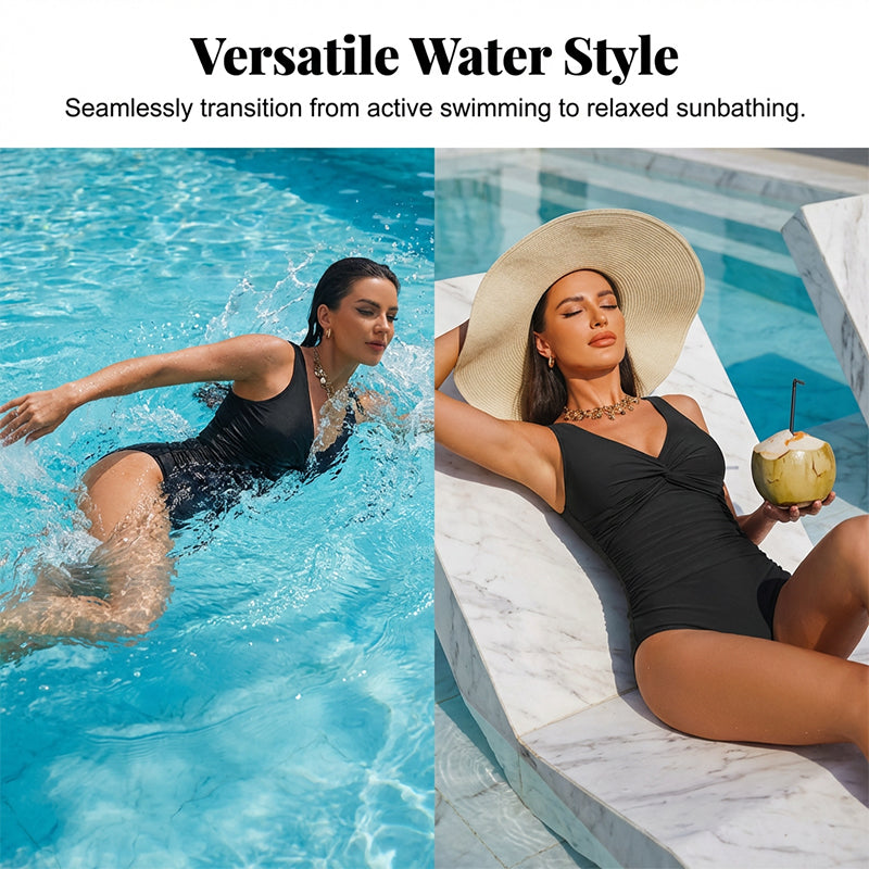 👙Last Day Promotion - Only £14.99!!👚Women's Tummy Control One-Piece Swimsuit🔥